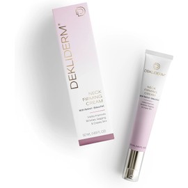 DEKLIDERM- ESTUDIADO CLÍNICAMENTE: la crema reafirmante de cuello Dekliderm para mujeres está clínicamente estudiada para mejorar la apariencia de las arrugas y la suavidad del cuello y el pecho despu