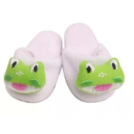 JustAskJoyce Collection Slippers, Frog Slippers, Designed for 18-Inch Dolls