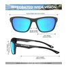 OUTDOORKING Polarized Sunglasses Men, Mens Sunglasses UV Protection Lightweight Sun