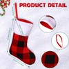 Honoson 100 Pieces 7 Inch Christmas Stockings Bulk Mini Buffalo