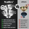 WALFOS Jam Funnel Wide Neck, 10cm & 14cm Canning Funnels