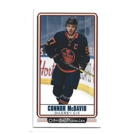 2021-22 O-Pee-Chee Premier Hockey Mini Tallboys #P1 Connor McDavid Hockey Card Edmonton