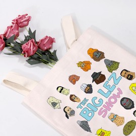 MYSOMY The Big Lez Show Characters Tote Bag The Big Lez Show Merchandise Australia TV Show Fans Gift, Big Lez Tb3