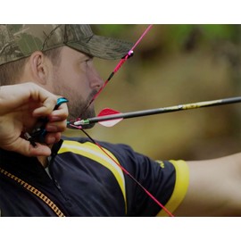 CosiComu GT Lighted Nocks for Arrows with .246 Inside Diameter Bolts with ON/Off Switch Light up Knocks Compound Bow LED Arrow Nocks for Hunting Shooting 6-Pack