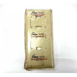 Sierra Electric Corporation Vintage Sierra 5 Gang Toggle Switch Plate Cover Ivory Ribbed Bakelite