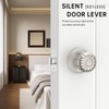 Amerdeco 1 Pack Brushed Satin Nickel Door Knobs Privacy Interior