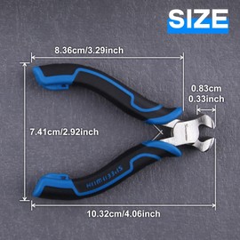 SPEEDWOX Mini End Cutting Pliers for Jewelry Making Mini End Nippers End Cutters Pliers Mini Jewelry Pliers Nail Puller Pliers Nail Remover Tool Staple Puller for Zipper Install Stops Repair
