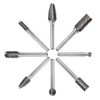 Carbide Burr Set 8pcs 1/4 Inch Shank Diameter Double Cut