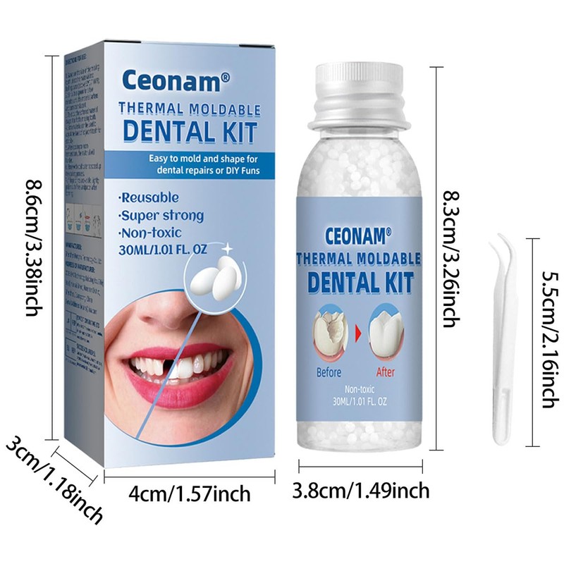 Tooth Repair Kit - Teeth Replacement Kit for Temporary Restoration