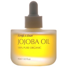 Rough&Row Organic Jojoba Oil 100% cold-pressed unrefined golden face natural, 1 unit, 45ml / 러프앤로우 유기농 호호바오일 100% 냉압착 비정제 골든 페이스 천연, 1개, 45ml
