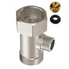 XIANPIOO Bidet T Adapter, Brass T Valve for Tushy Bidet,