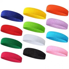 Women's Sporty Headband for Yoga, Running & Fitness Free Size/Rose Red 15ea