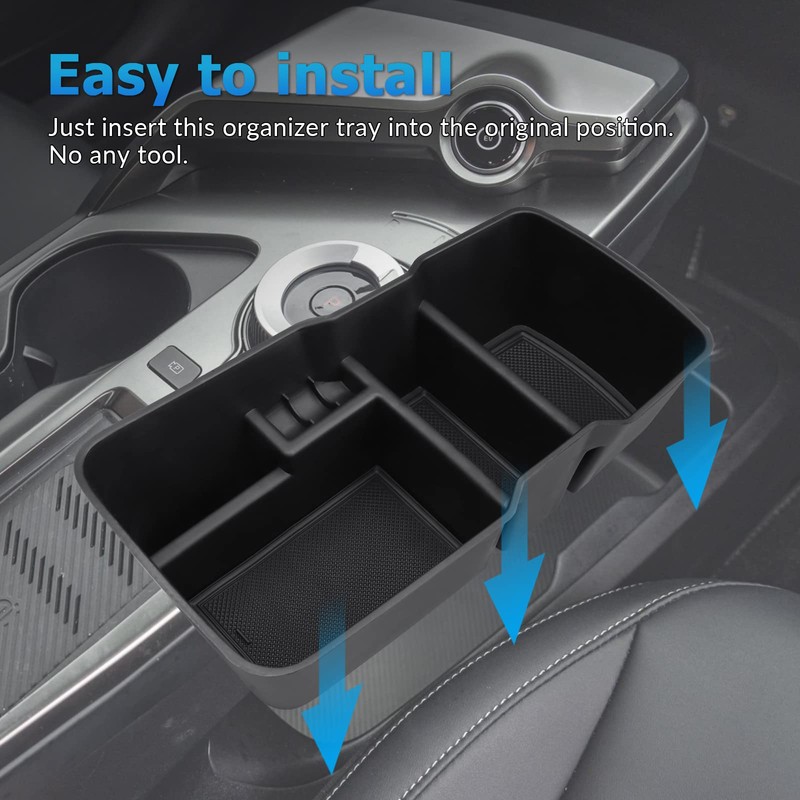 MARCHFA Center Console Lower Organizer Tray Compatible for Kia EV6