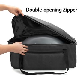 samdew Barbecue Grill Cover Compatible with Weber Q1400 Electric Grill, Outdoor Grill Storage Carry Bag Compatible with Weber Q1000 Q1200 Propane Gas Grill, Bag Only