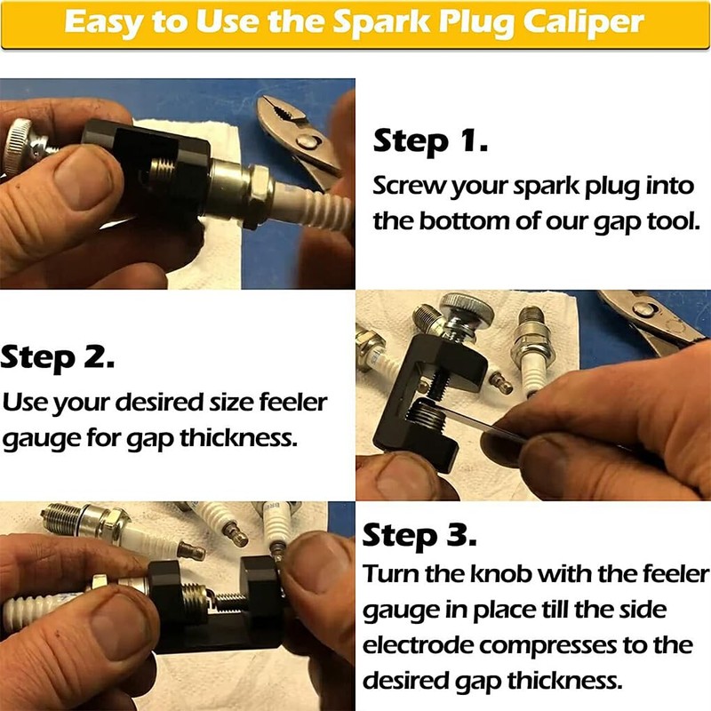 BEALIFE Car Spark Plug Gap Tool Engine Spark Plug Caliper