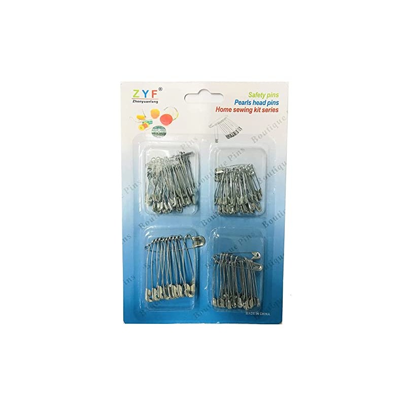 Safety Pins, 100pcs Assorted Size, Clothes Safety Pins, 25mm, 30mm,