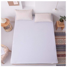 L7HWDP Mattress Topper Protector Pad,Waterproof Breathable Anchor Bands Cotton Mattress Protector Vinyl Free Hotel Quality (Queen)