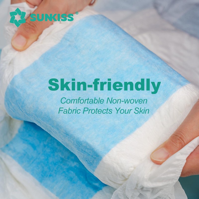 SUNKISS TrustPlus Adult Diapers with Maximum Absorbency, Unisex Disposable Incontinence