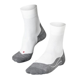 Falke Ladies' RU4 Running Socks – Cotton Blend, 1 Pair, Various colours, UK sizes 2 - 9/35-42, with medium padding, moisture-regulating, quick-drying, cushioning effect, white, 41-42