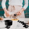 Songjum Stackable Measuring Cups and Spoons Set Plastic with Stainless