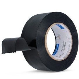 Blue Dolphin™ Universal Waterproof Tape Black 50 mm x 50 m Indoor and Outdoor | Professional Fabric Tape Duct Tape for Construction Film Painter's Fleece Masking Film Painter's Film Repairing Fixing