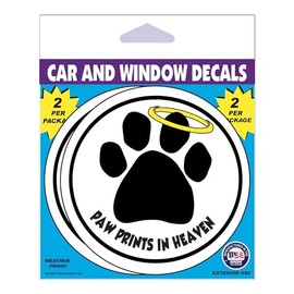 Imagine This D1948 Car and Rescue Decal (Paw Prints In Heaven), 2 Pack