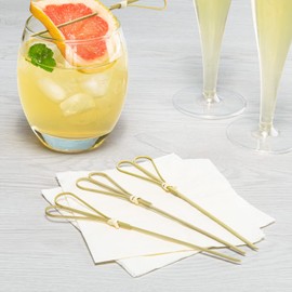 Karat Earth 6" Bamboo Heart Looped Skewer - 5,000 ct