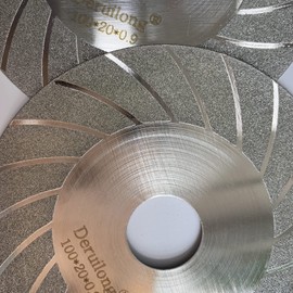 Deruilong 100mm/ 4” Grit 150 Tile Saw Blade, Ultra-Thin Diamond Saw Blade for Cutting Glass, Porcelain Tile, Marble Ceramic