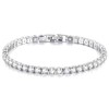 925 Sterling Silver Tennis Bracelet embellished with sparkling premium 4mm