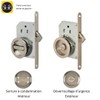 Yale Sliding Door Lock Set - Round Retractable Lock and