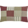 VHC Brands Farmhouse Brick Red Patchwork Cotton Prairie Winds Bedding