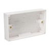 13A Double White Switched Socket Electrical Outlet with Fixing Screws