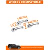 Savadicar 3-Piece Chrome Door Handle Cover Trim Kit for Jeep