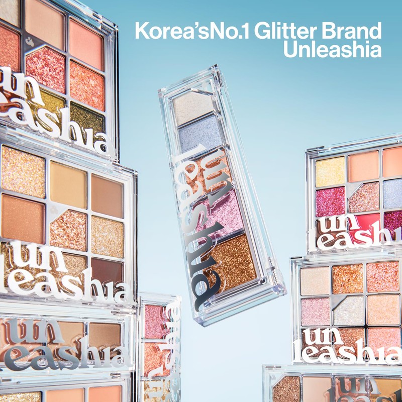 UNLEASHIA Glitterpedia - Eyeshadow Palette - 9 Shades - Various