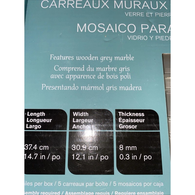 Golden Select Sierra glass and stone mosaic wall tiles 5