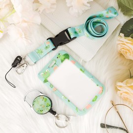 Lanyard with id Holder Badge Holder Bus Pass Card Holder Porte Carte identité lanyards for Women