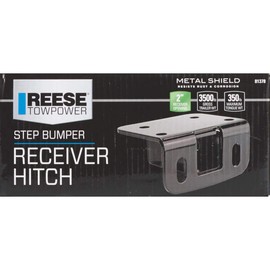 Reese Towpower 81378 Class II Step Bumper Receiver Hitch, Black