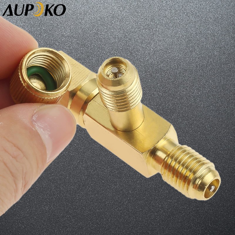 Aupoko Quick Coupler Access Tee, 1/4'' Valves Core Tee Adapter