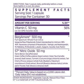 NAOMI Italian Citrus Bergamot Plus Nitric Oxide Boost, Award-Winning Cardiologist Dvlpd, Supports Healthy Cholesterol & Blood Pressure in Normal Range, with 7 Key Polyphenols, 30-Day Supply