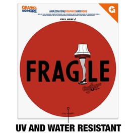 A Christmas Story Fragile Type Automotive Car Window Locker Circle Bumper Sticker