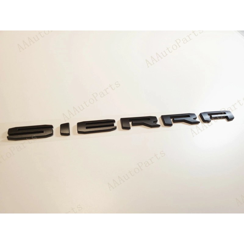 GMC 4PCS Set Matte Black Door Rear DENALI SIERRA Emblems
