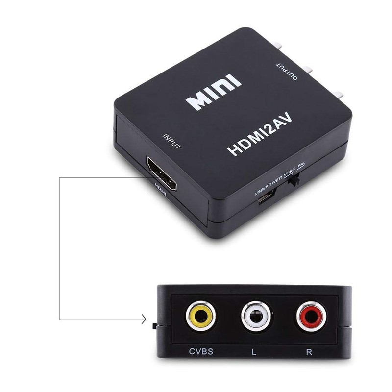 Mini Composite Mini HDMI2AV Digital HDMI to AV Video Converter