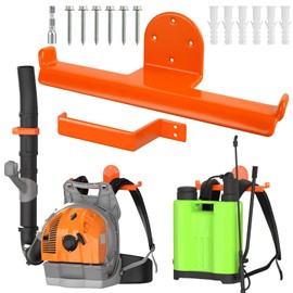 ZSLTLDU 1 Pack Backpack Blower Rack, Heavy Duty Anti-Scratch Leaf Blower Hanger with Hose Holder, Backpack Sprayer Wall Mount for Garage, Warehouse & Outdoor Tool Storage