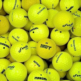 Second Chance 24 Yellow Optic Mix Golf Balls with Carry Bag