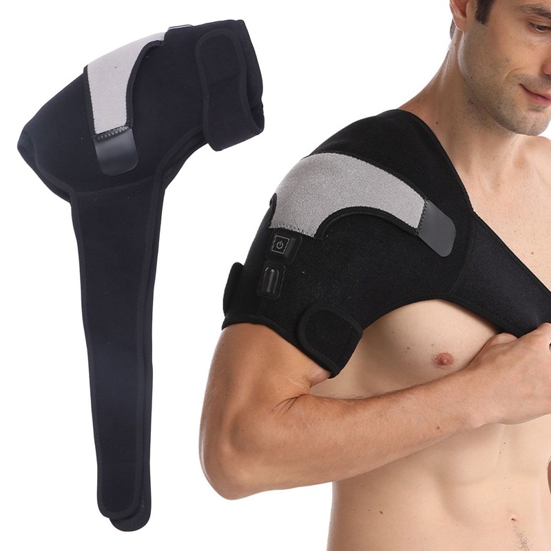 Heated Shoulder Wrap 3 Heat Settings Adjustable Hot Therapy Heated