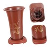 Sosoport 2 Large Ceramic Orchid Pots for Plants Drainage Holes