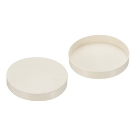 PATIKIL 4.5" PVC Pipe End Cap Fitting, 2 Pack Furniture Grade Plug Coupling Socket Adapter for DIY, Garden, White