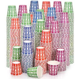 Goaste 800 Pack 2 oz Disposable Bathroom Cups, Colorful Small Mouthwash Cups, Mini Paper Cups, Multicolor Espresso Cups, Snack Cups, Rinse Cups for Bathroom, Party, Picnic, BBQ, Travel, Home and Event