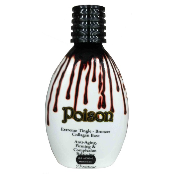 Poison 11 oz Hot Tingle Bronzer Tanning Lotion By Fixation