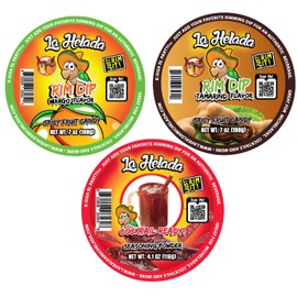 La Helada Rim Dip Bundle! Tamarind Flavored Paste, Mango Flavored Paste and Cocktail Ready Seasoning Powder Chili Flavor Rim Dip! Escarchador/Rimmer for Drinks, Cocktails and Micheladas!